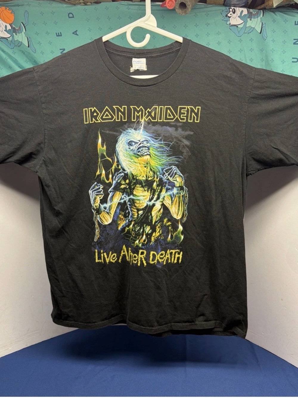 Iron Maiden Live After Death Mens T Shirt Size L Port Company, Fan Favorite